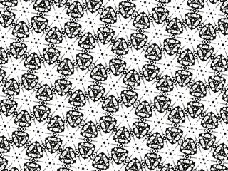 Black and white ornament.