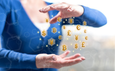 Concept of currency exchange
