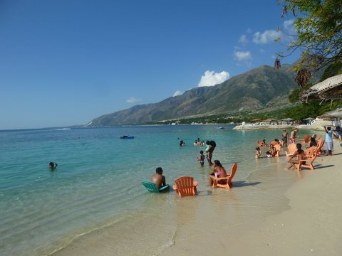 ハイチの浜辺