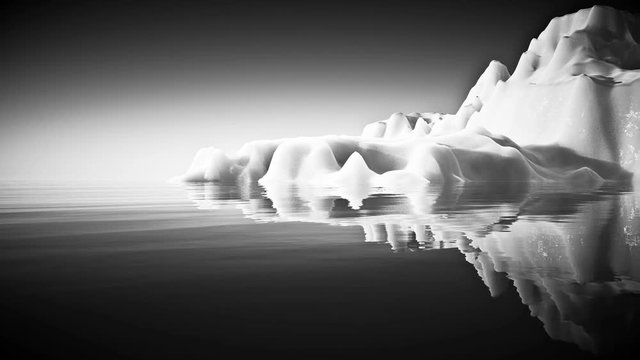 ice berg on sea 4k