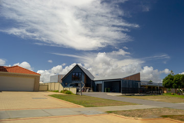 Perth suburb landscape with a beautifull sky