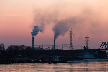 running thermal power station in novosibirsk