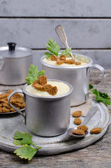 Thick vegetable cream soup