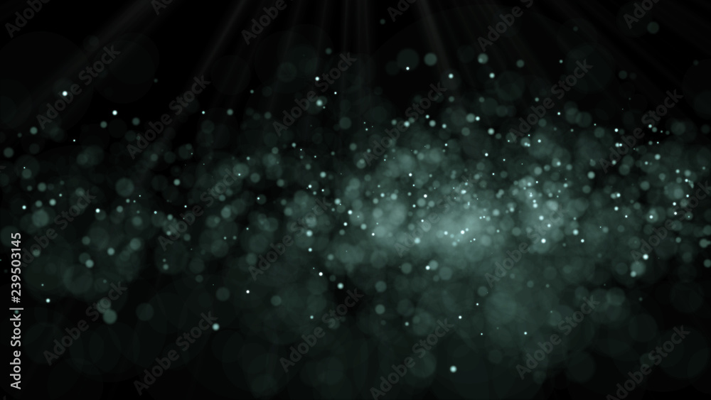 Poster dust particles. abstract background of particles. 3d rendering. dots background. futuristic digital 