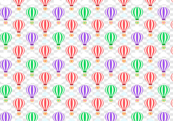 Hot Balloons Cute Pattern Design