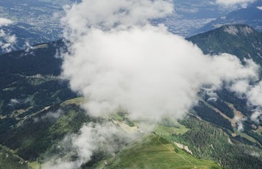 Montnlanc  mountain in the Chamonix Alps