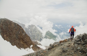 Montnlanc  mountain in the Chamonix Alps