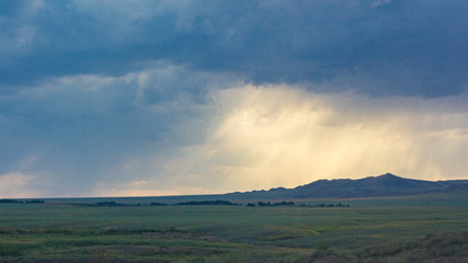 Mountains of TRANS-ili Alatau in Kazakhstan