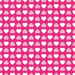 Valentine's Day background. Love hearts icons seamless pattern. Abstract repeated texture. Red hearts symbols. Good choice for clothes prints, greeting cards, holidays design