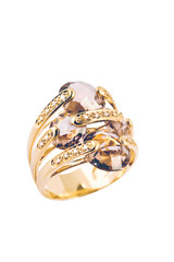 Naklejka premium Beautiful gold ring