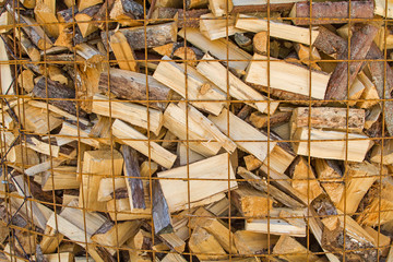 Hintergrund - Brennholzvorrat