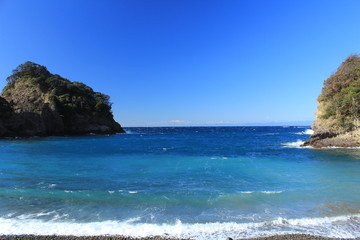 西伊豆　冬の浮島海岸