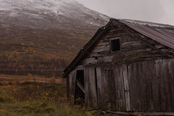 Hütte in den Bergen Norwegens