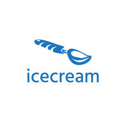 ice cream scoop vector design template