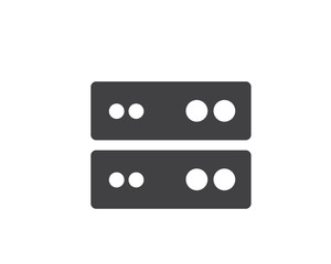 hosting glyph solid icon illustration vector,hosting icon illustration