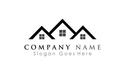 icon simple roof home logo