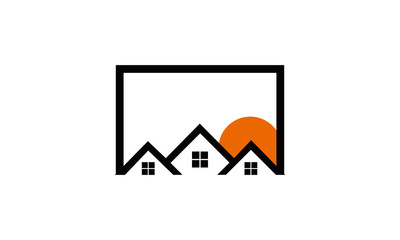 mountain home logo vector