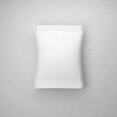 White blank packaging mockup on grey background, 3d rendering,