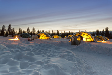 Arctic Resort ,Lapland, Finland, April 10th 2017, Editorial use	