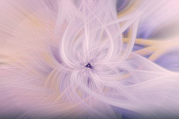 Abstract technology light yellow purple violet color background with flowing wavy lines. Futuristic fascinating effect, illustration.