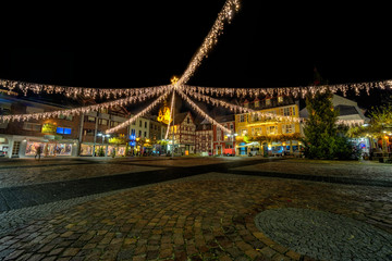 Marktplatz in Euskirchen im Advent