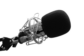 Studio condenser microphone - White background