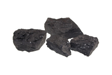 Obraz premium coal isolated on white background