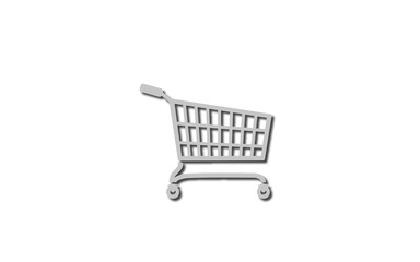 Vector image of a shopping cart