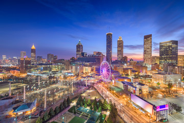 Fototapeta na wymiar Atlanta, Georgia, USA Dawn Skyline