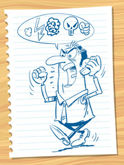 Angry conversation on the phone