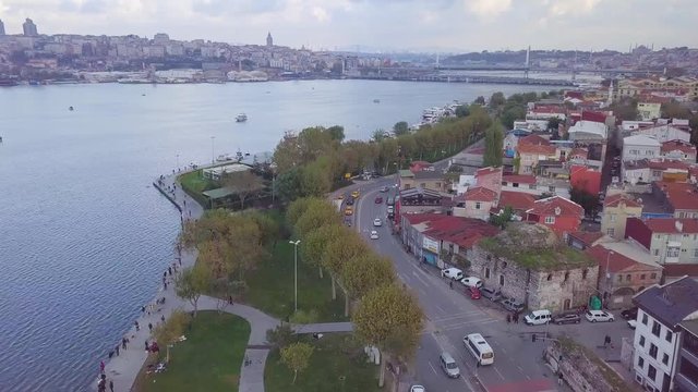 on goldenhorn low flight drone shot