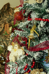 Fototapeta premium Christmas tree in the house