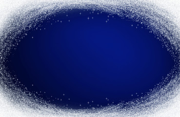 White snow Christmas frame . Abstract winter background.