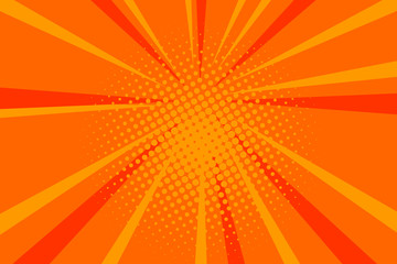 Comic book pop art strip radial backdrop