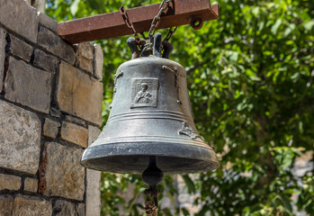 Fototapeta premium The bell of monastery of Mother Mary Vidiani in Crete. Greece