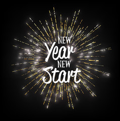 new year new start design poster