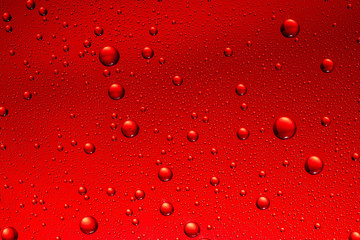 water drops on glass back ground abstract