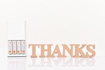 充電池と thankyou