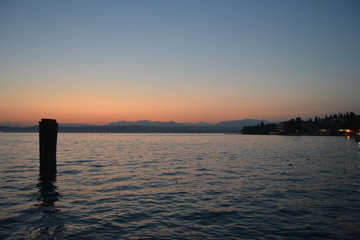 Naklejka premium Sunset in Italy