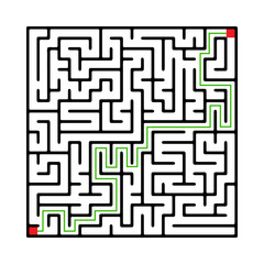 Labyrinth shape design element