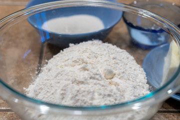flour in a bowl