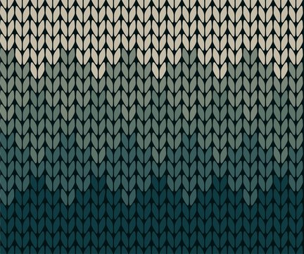 Seamless gradient knitting pattern