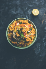 Masala Rice or masale bhat - is a spicy vegetable fried rice / biryani or Pulav usually made during wedding occassions in maharashtra, India