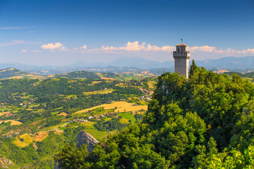 Fototapeta na wymiar San Marino skyline