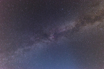 Milky way on the dark night sky