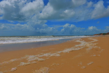 Brazilian Seaside with foam
