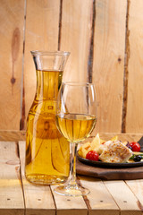 set in the restaurant