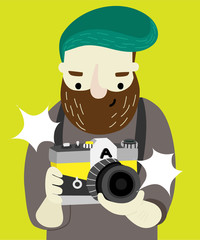 Photo Day vector and illustration