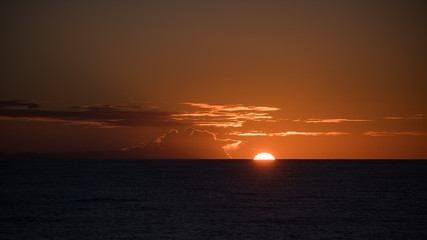 Sunset in the Atantic
