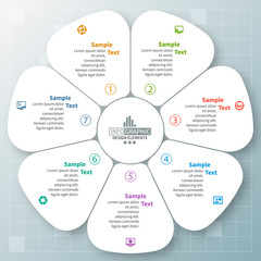 Abstract 3D Paper Infographics. Business template .Vector illustration